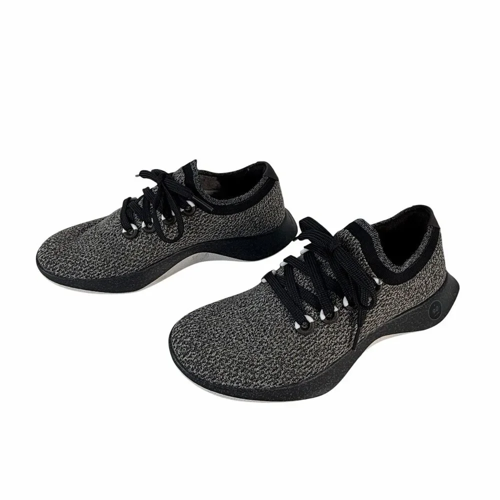 Allbirds Tree Dasher Sneakers Raven (Gray/Black Knit ) Men’s US size 10